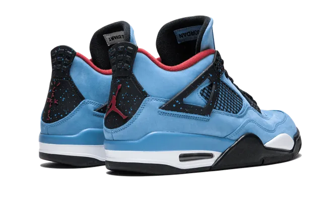 Кроссовки Air Jordan 4 «Travis Scott - Cactus Jack» lightBlue