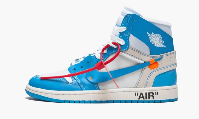 Кроссовки Air Jordan 1 Retro High «Off-white University Blue» lightBlue