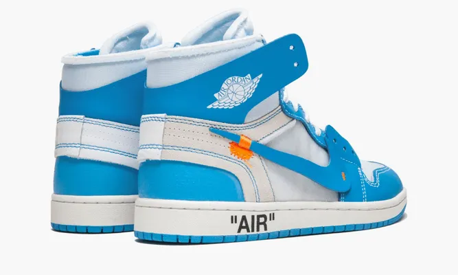 Кроссовки Air Jordan 1 Retro High «Off-white University Blue» lightBlue