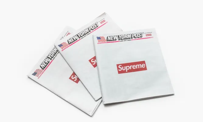 Аксессуары Supreme New York Post Newspaper белый