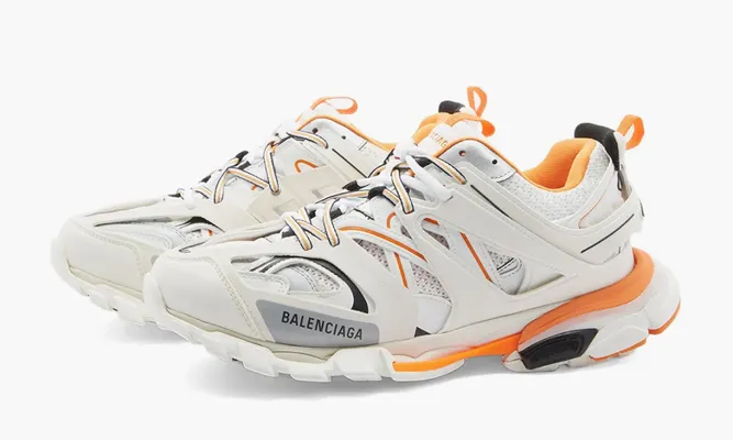 Кроссовки Balenciaga Track «White Orange» белый