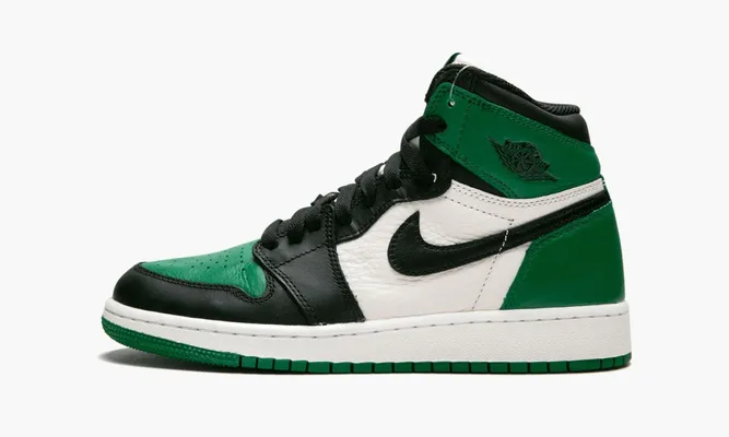 Кроссовки Air Jordan 1 Retro High OG GS «Pine Green» зеленый