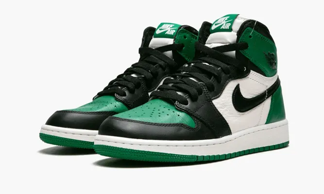 Кроссовки Air Jordan 1 Retro High OG GS «Pine Green» зеленый