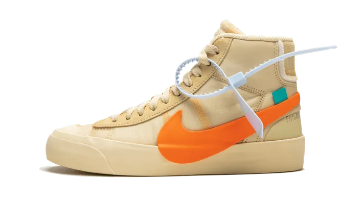 Кроссовки Nike The 10: Blazer Mid «Off-white - All Hallows Eve» кремовый