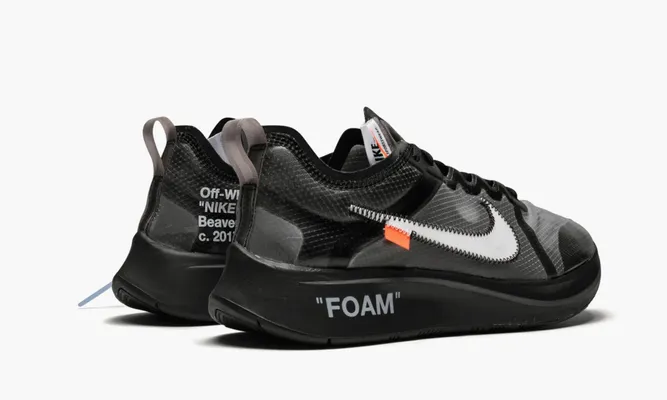 Кроссовки Nike Zoom Fly «Off-white Black Silver» черный