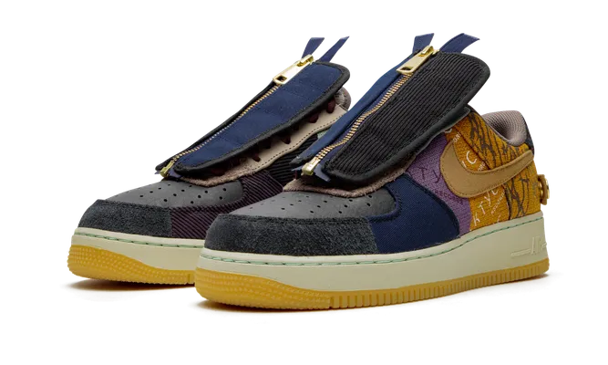 Кроссовки Nike Air Force 1 Low «Travis Scott - Cactus Jack» коричневый