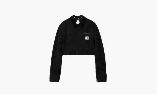 Одежда Nike X Sacai WIP FW23 Sweater «Black» черный