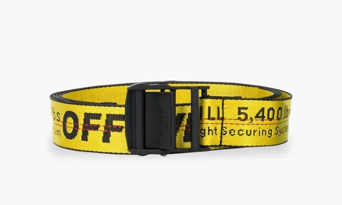 Аксессуары Off-white Industrial Belt «Yellow / Black» желтый