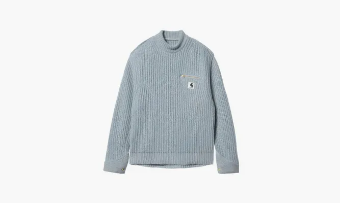 Одежда Carhartt X Sacai Sweater «Blue» lightBlue
