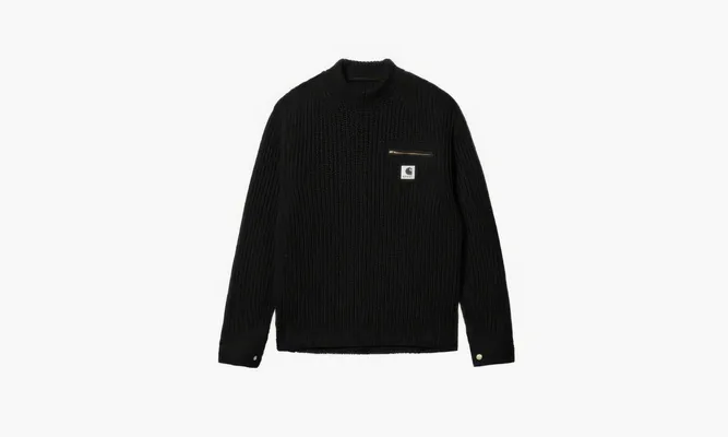 Одежда Carhartt X Sacai Sweater «Black» черный