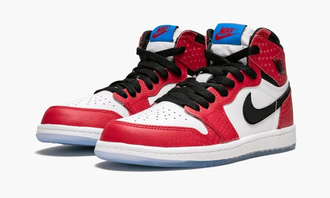 Для самых маленьких Air Jordan 1 Retro High OG PS «Spider-man Origin Story» Kids красный
