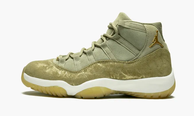 Для баскетбола Jordan 11 Retro WMNS «Neutral Olive» зеленый