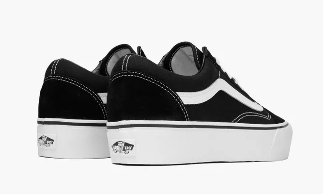 Кроссовки Vans Old Skool Platform «Black White» белый