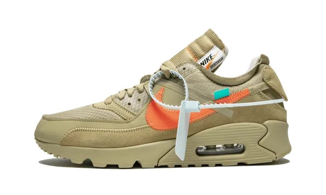 Кроссовки Nike The 10: Air Max 90 «Off-white / Desert Ore» коричневый