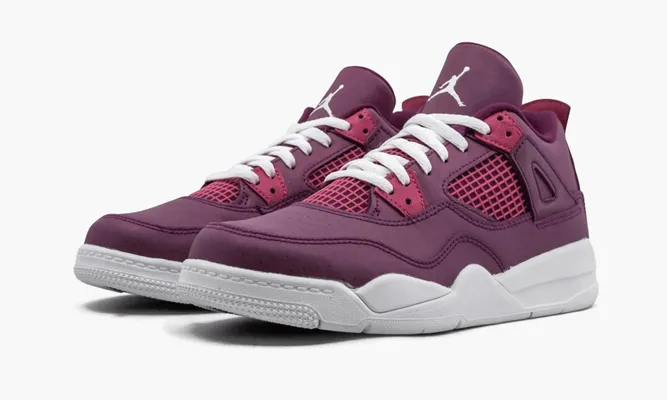 Для самых маленьких Air Jordan 4 Retro PS «Valentine's Day 2019» Kids розовый