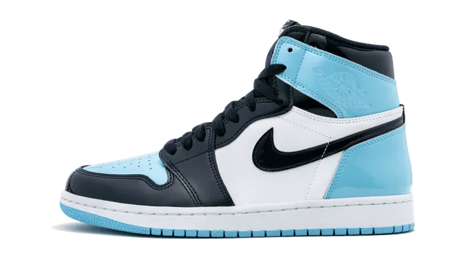 Кроссовки Air Jordan 1 High OG WMNS «Unc Patent Leather» lightBlue
