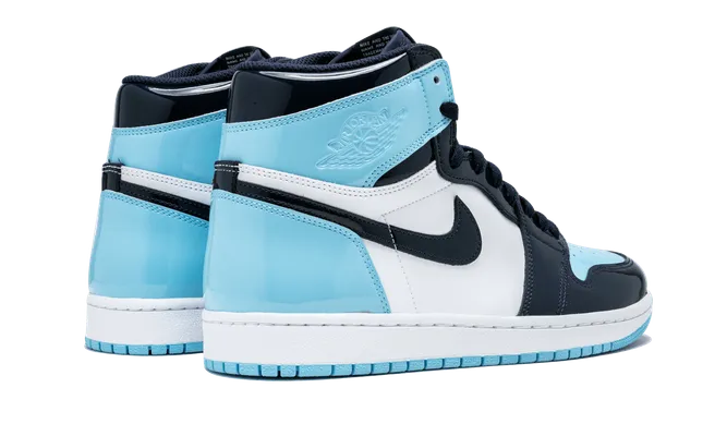 Кроссовки Air Jordan 1 High OG WMNS «Unc Patent Leather» lightBlue