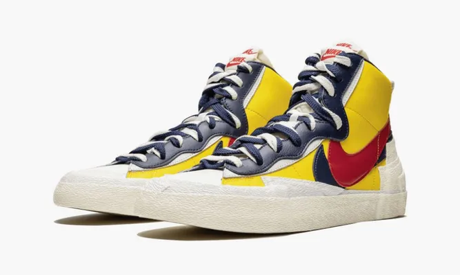 Кроссовки Nike Blazer Mid «Sacai Snow Beach» желтый