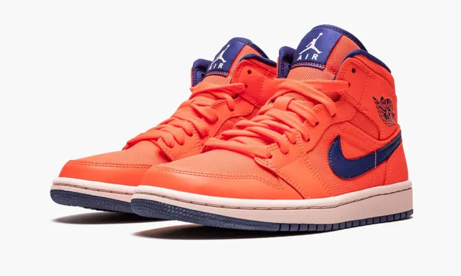 Кроссовки Air Jordan 1 Mid WMNS «Turf Orange» оранжевый