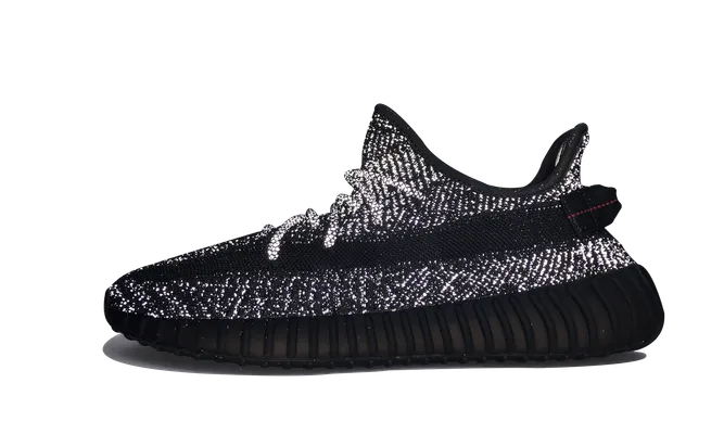 Кроссовки Yeezy Boost 350 V2 Reflective «Black - Static» черный