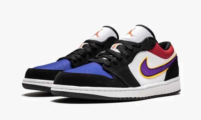 Кроссовки Air Jordan 1 Low «Laker's Top 3» разноцветный