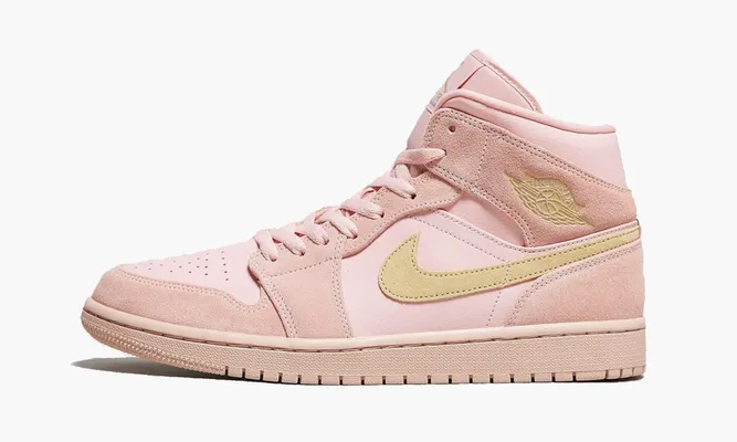 Кроссовки Air Jordan 1 Mid «Coral Gold» розовый