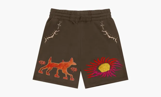 Одежда Travis Scott Sun Shorts «Brown» коричневый