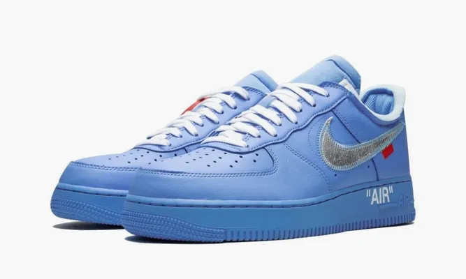 Кроссовки Nike Air Force 1 Low «Off-white - Mca University Blue» lightBlue