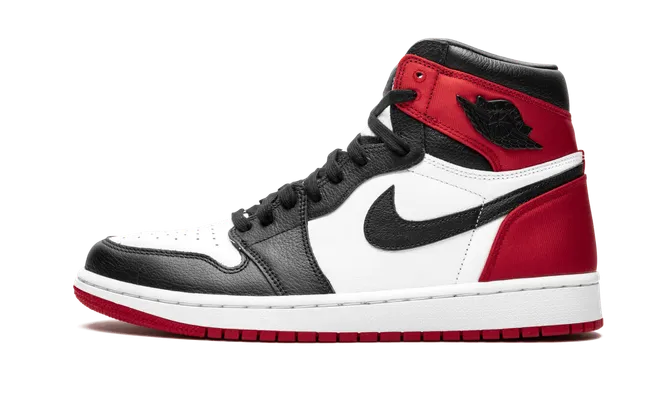 Кроссовки Air Jordan 1 High OG WMNS «Satin Black Toe» черный,красный