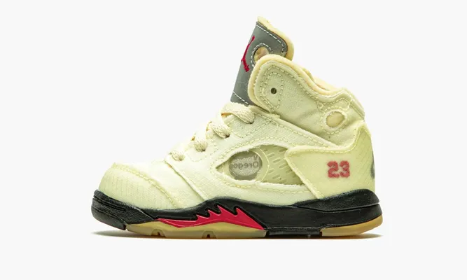 Для самых маленьких Air Jordan 5 TD «Sail» Kids кремовый
