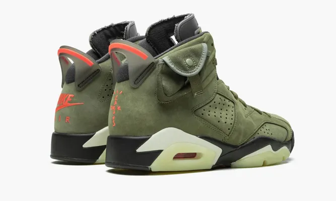 Кроссовки Air Jordan 6 Retro «Cactus Jack - Travis Scott» зеленый