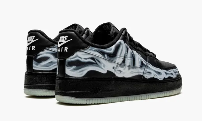Кроссовки Nike Air Force 1 Low «Skeleton Black» черный