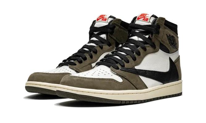 Кроссовки Air Jordan 1 High OG Ts SP «Travis Scott» коричневый