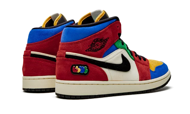 Кроссовки Air Jordan 1 Mid «Blue The Great - Fearless» разноцветный