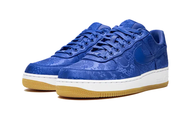 Кроссовки Nike Air Force 1 PRM «Clot - Blue Silk» синий