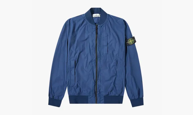 Одежда Stone Island Skin Touch Bomber Jacket Blue «Marine» синий