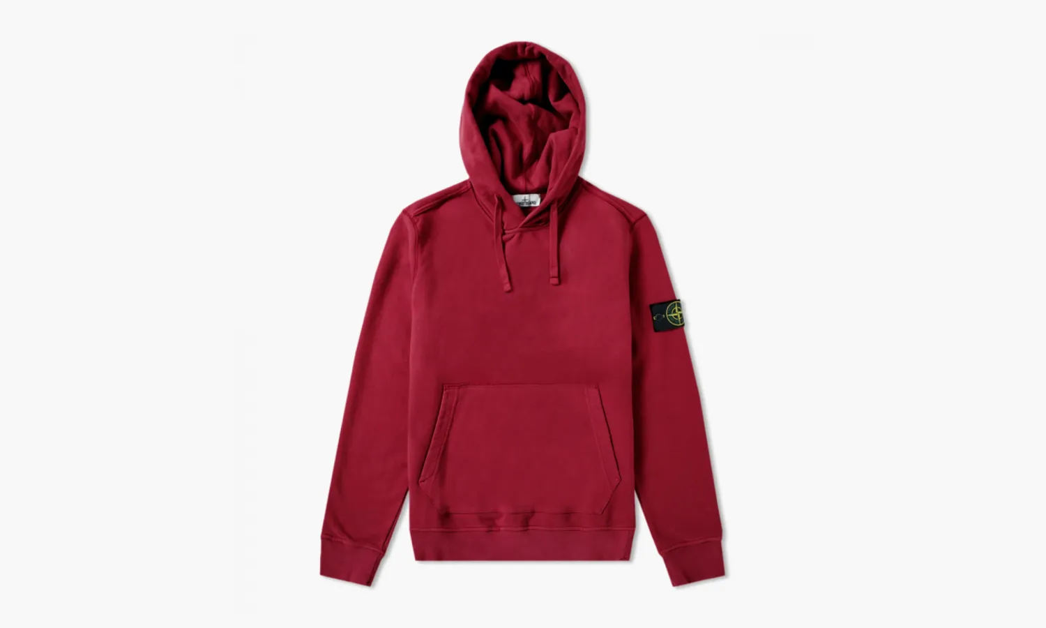 Stone Island Garment Dyed Popover Hoodie «Cherry»