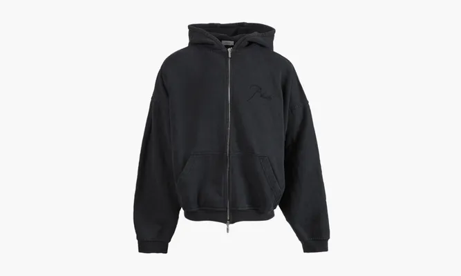 Одежда RHUDE Zipped Hoodie «Black» черный