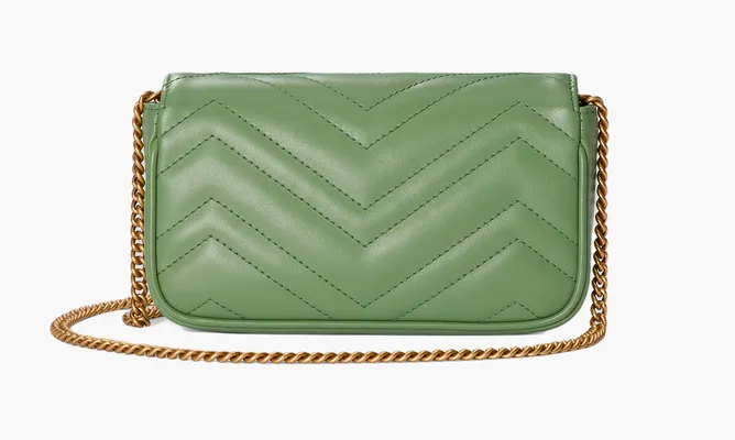 Сумки Gucci Gg Marmont Super Mini Bag «Sage Green» зеленый