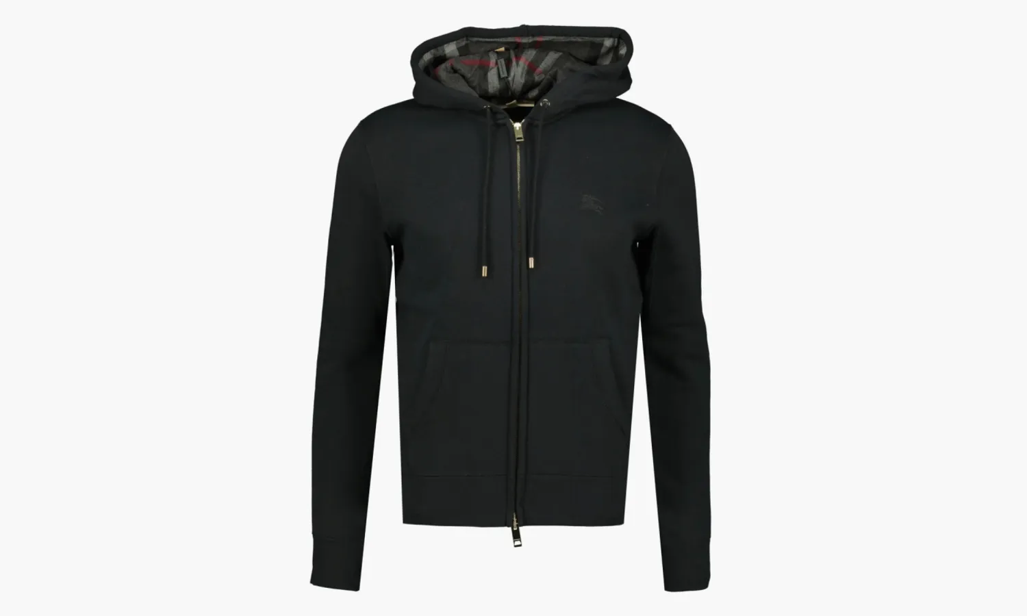 Burberry Clarendon Check Hood Zip Up Hoodie «Black»