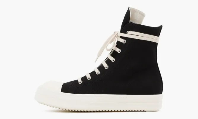 Кроссовки Rick Owens Drkshdw High-top Zipped Sneakers «Black» черный