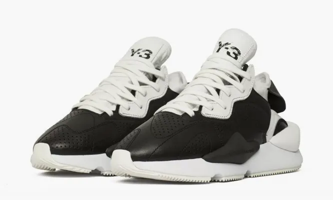 Кроссовки Adidas Y-3 Kaiwa «Black White» черный