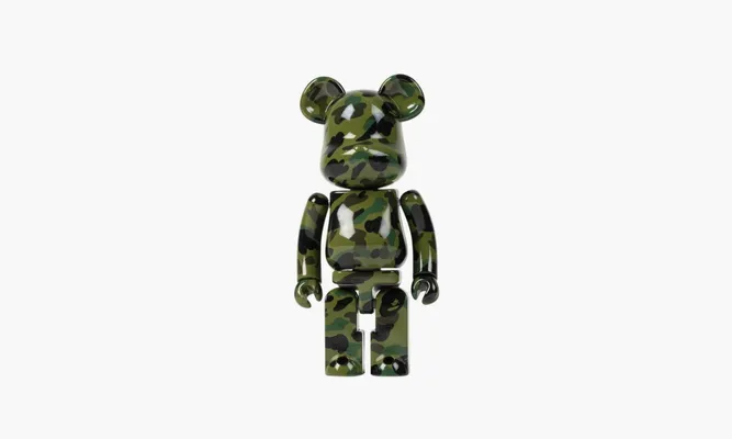 Аксессуары Bearbrick X BAPE 1st Camo Chogokin 200% «Green» разноцветный
