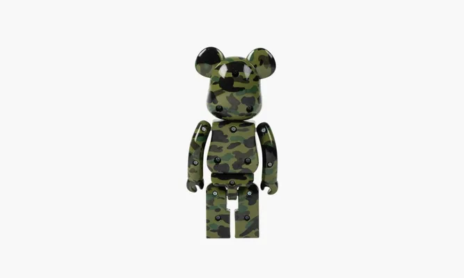 Аксессуары Bearbrick X BAPE 1st Camo Chogokin 200% «Green» разноцветный
