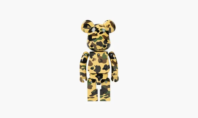 Аксессуары Bearbrick X BAPE 1st Camo Chogokin 200% «Yellow» разноцветный