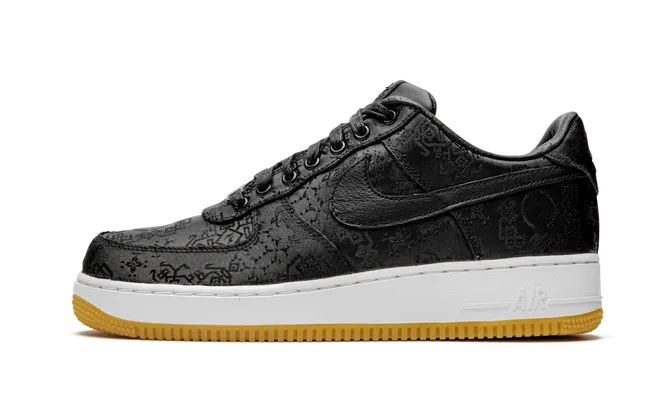 Кроссовки Nike Air Force 1 07 «Clot X Fragment - Black Silk» черный