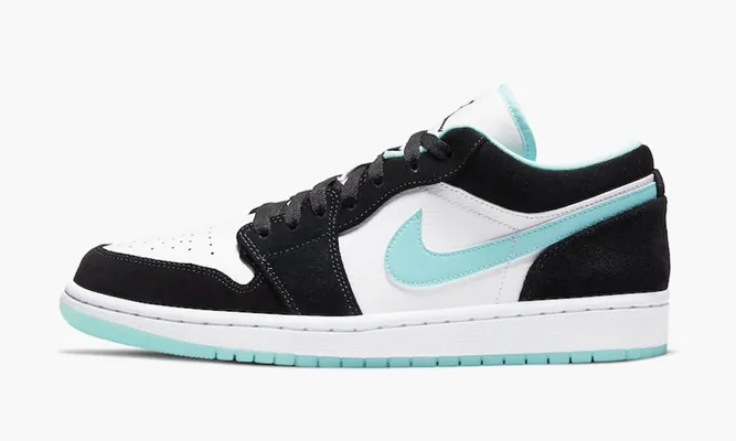 Кроссовки Air Jordan 1 Low «Island Green» черный