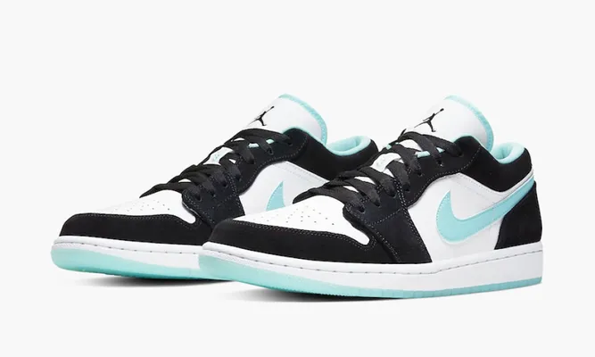 Кроссовки Air Jordan 1 Low «Island Green» черный