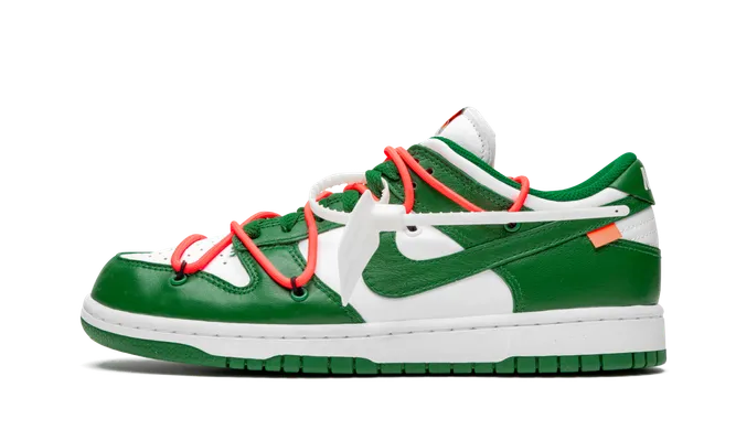Кроссовки Nike Dunk Low «Off-white - Pine Green» зеленый