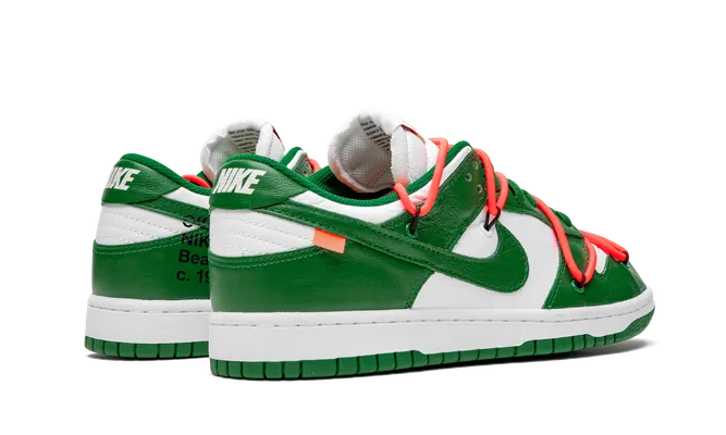 Кроссовки Nike Dunk Low «Off-white - Pine Green» зеленый